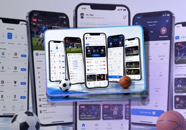 芒果体育 APP 体育服务移动端示意图